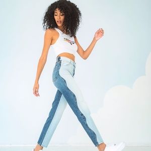 Revice Denim Light/Dark Wash Mixed Signal Jeans